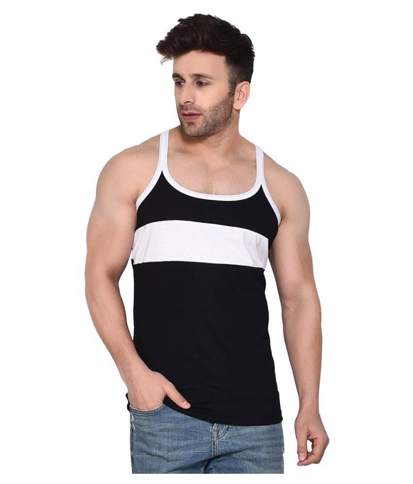 Tfurnish Black Sleeveless Vests Single     			Tfurnish Black Sleeveless Vests Single
