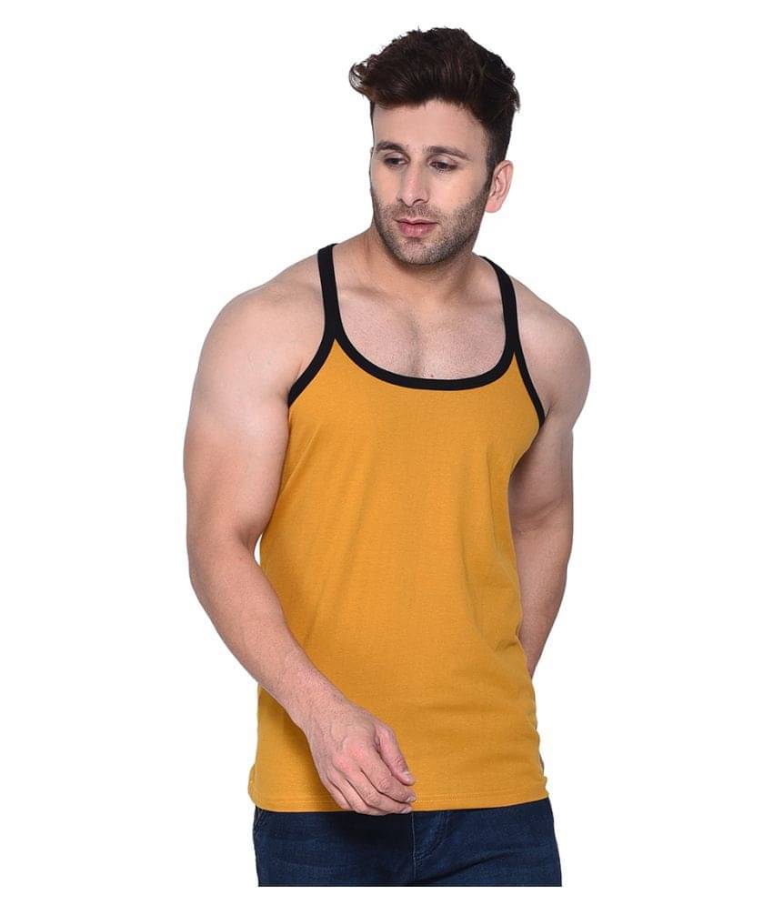 Tfurnish Gold Sleeveless Vests Single Tfurnish Gold Sleeveless Vests Single