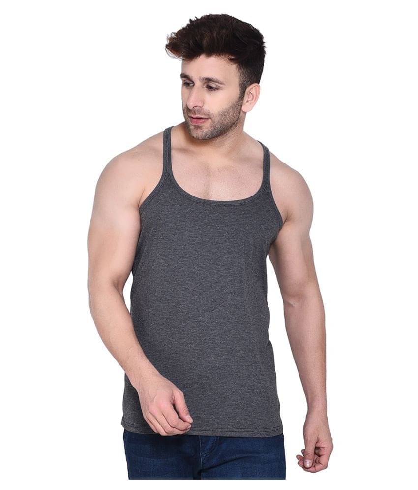Tfurnish Grey Sleeveless Vests Single Tfurnish Grey Sleeveless Vests Single