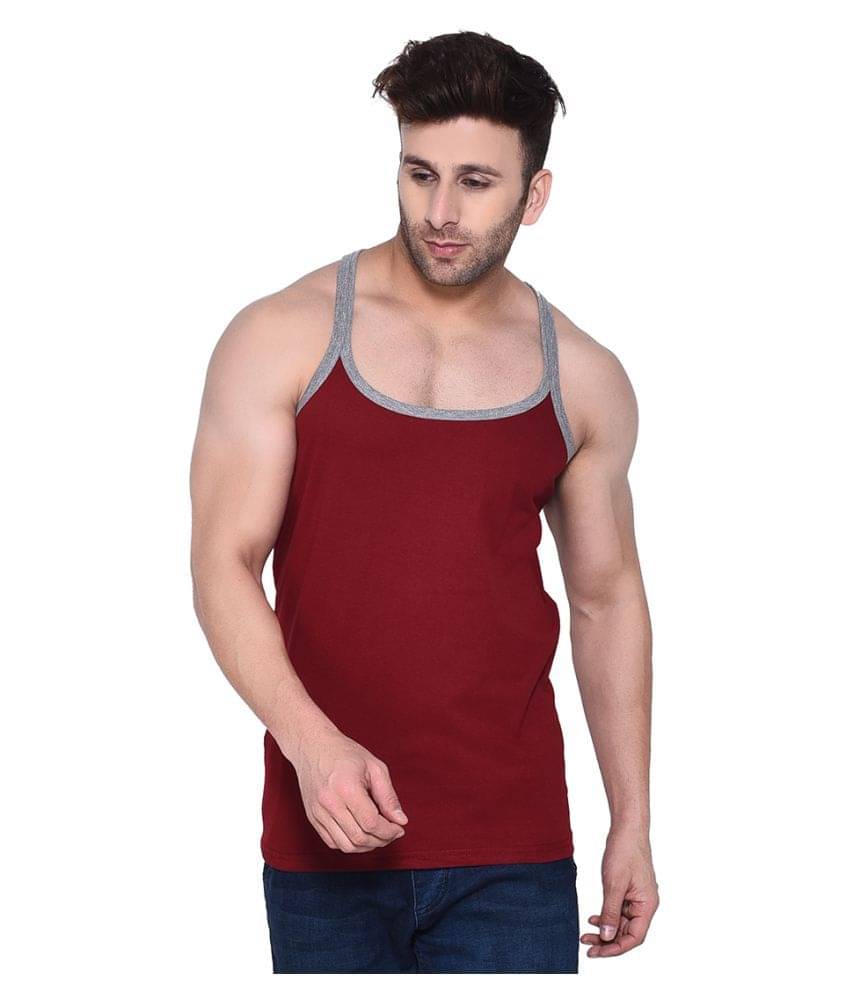 Tfurnish Maroon Sleeveless Vests Single Tfurnish Maroon Sleeveless Vests Single