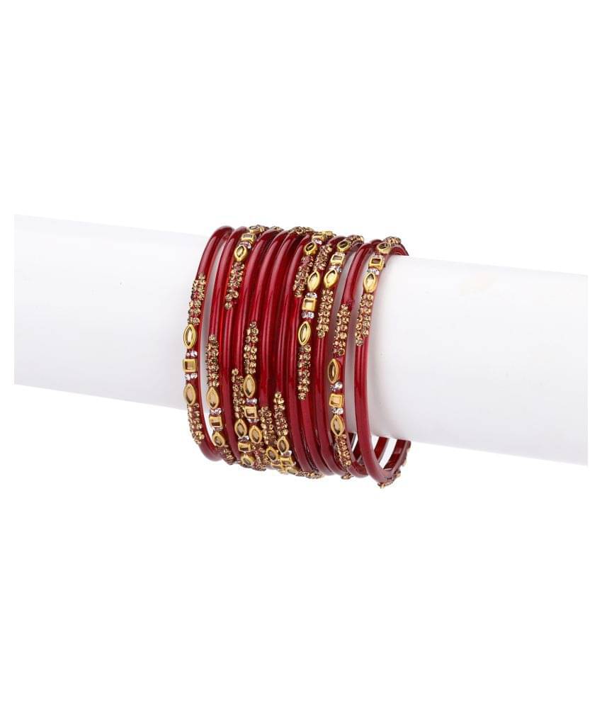 AFAST Designer Colorful Collection Purple 12 Fashion Bangle Set Ornamented With Exclusive Beads-GD1     			AFAST Designer Colorful Collection Purple 12 Fashion Bangle Set Ornamented With Exclusive Beads-GD1