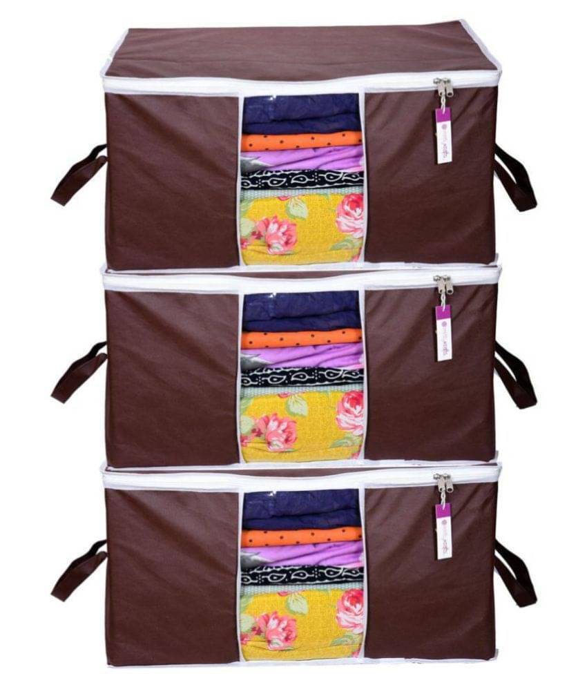 PrettyKrafts Set of 3 Others Brown Blanket Cover PrettyKrafts Set of 3 Others Brown Blanket Cover