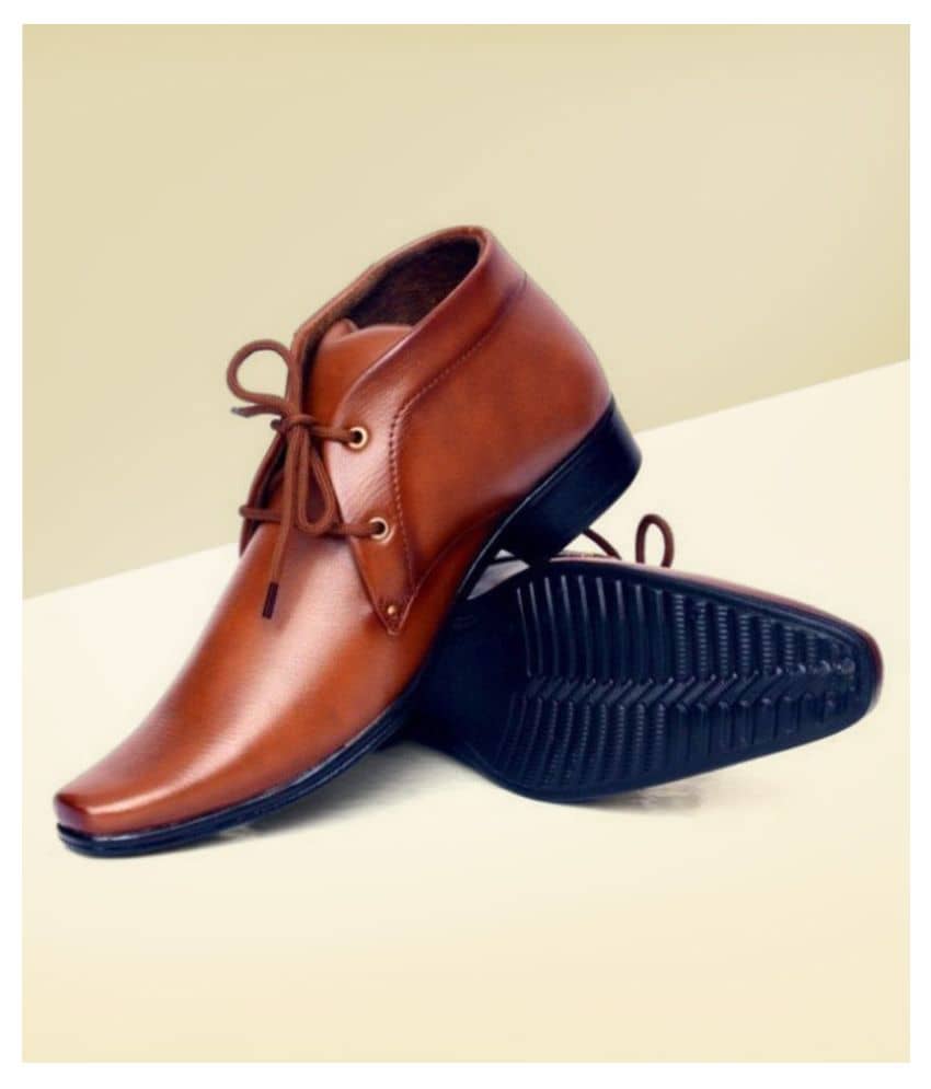 Port Party Non-Leather Tan Formal Shoes - Formal Shoes | Buy online on ZillyBuy