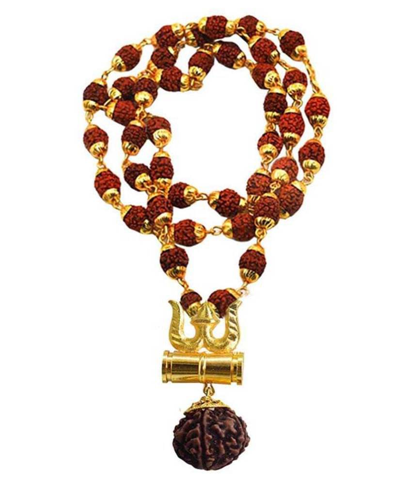     			Shiv Shakti - Wood Pooja Mala (Pack of 1)
