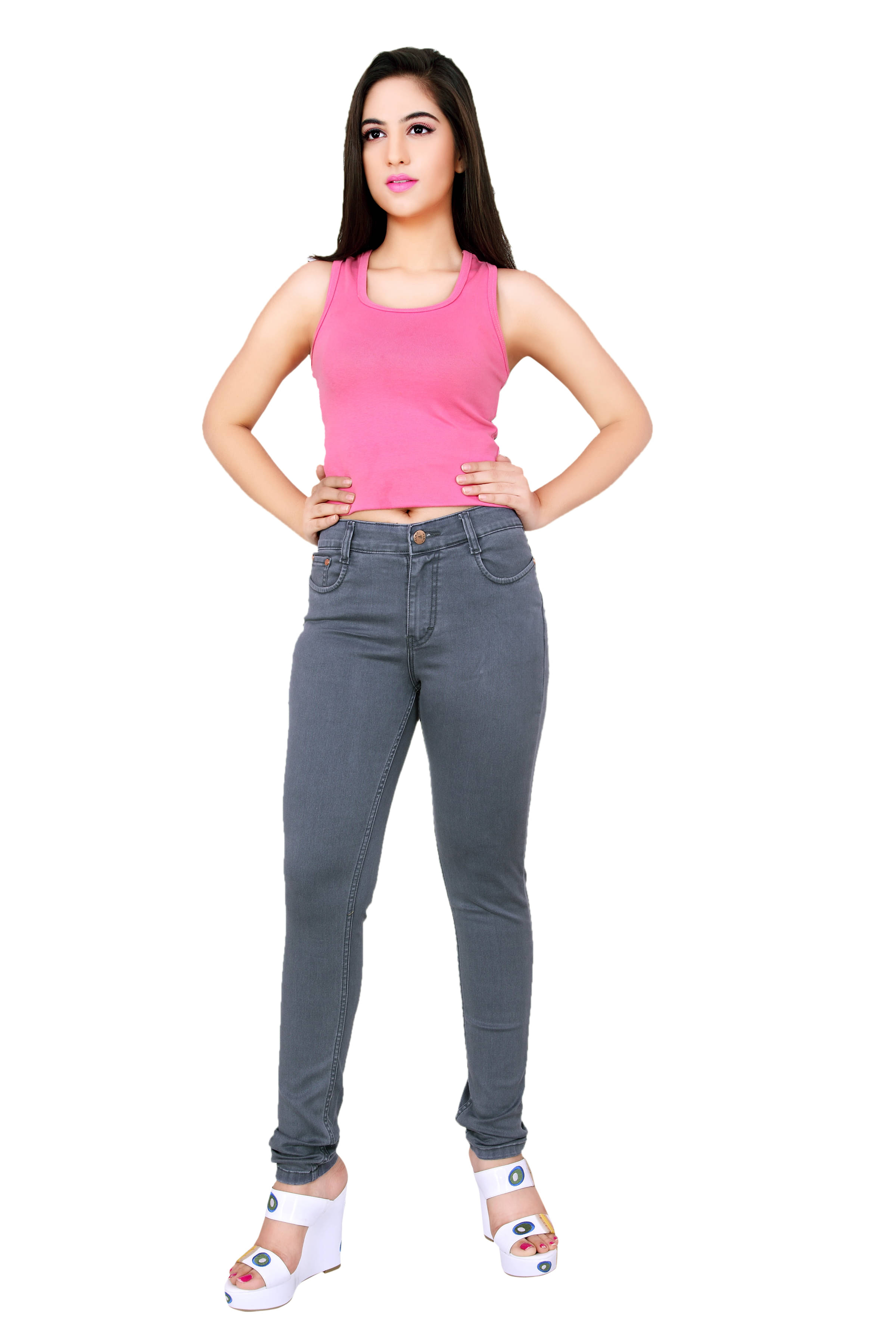     			FCK-3 Denim Lycra Jeans - Grey