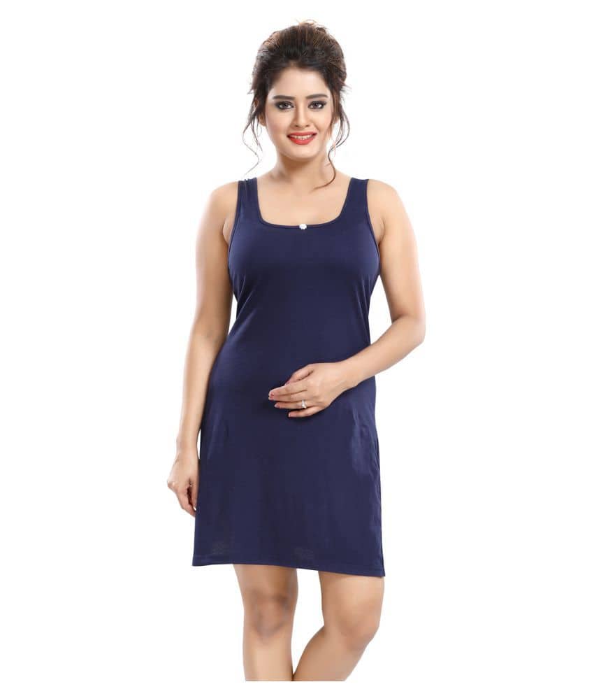Be You Cotton Slip - Navy