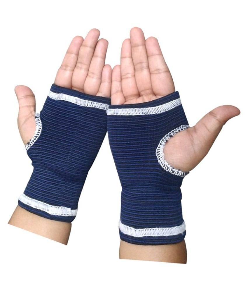 JM Blue Palm & Wrist Glove Hand Grip Support Protector Gym for Boys & Girls (Set of 1 Pair) JM Blue Palm & Wrist Glove Hand Grip Support Protector Gym for Boys & Girls (Set of 1 Pair)