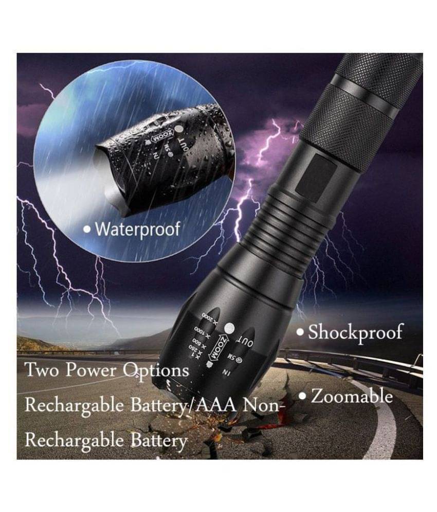 gpsales 5W Flashlight Torch 18650 Lithium Batery - Pack of 1 gpsales 5W Flashlight Torch 18650 Lithium Batery - Pack of 1