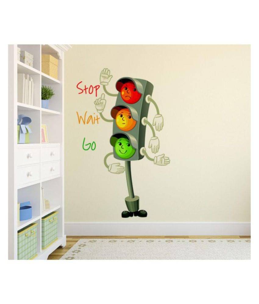 Wallzone Traffic Signal Abstract Sticker ( 95 x 60 cms ) Wallzone Traffic Signal Abstract Sticker ( 95 x 60 cms )