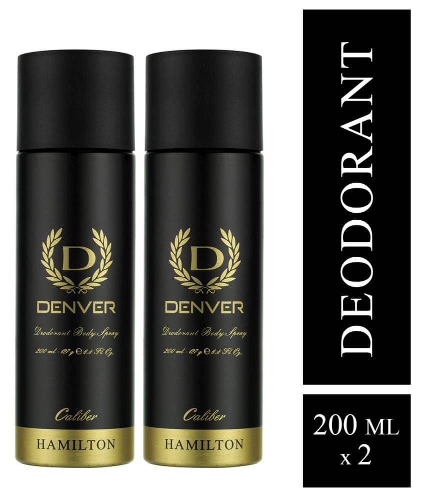 DENVER Caliber Deo Long Lasting (200ml x 2) Deodorant Spray - For Men 400 ml, (Pack of 2) DENVER Caliber Deo Long Lasting (200ml x 2) Deodorant Spray - For Men 400 ml, (Pack of 2)