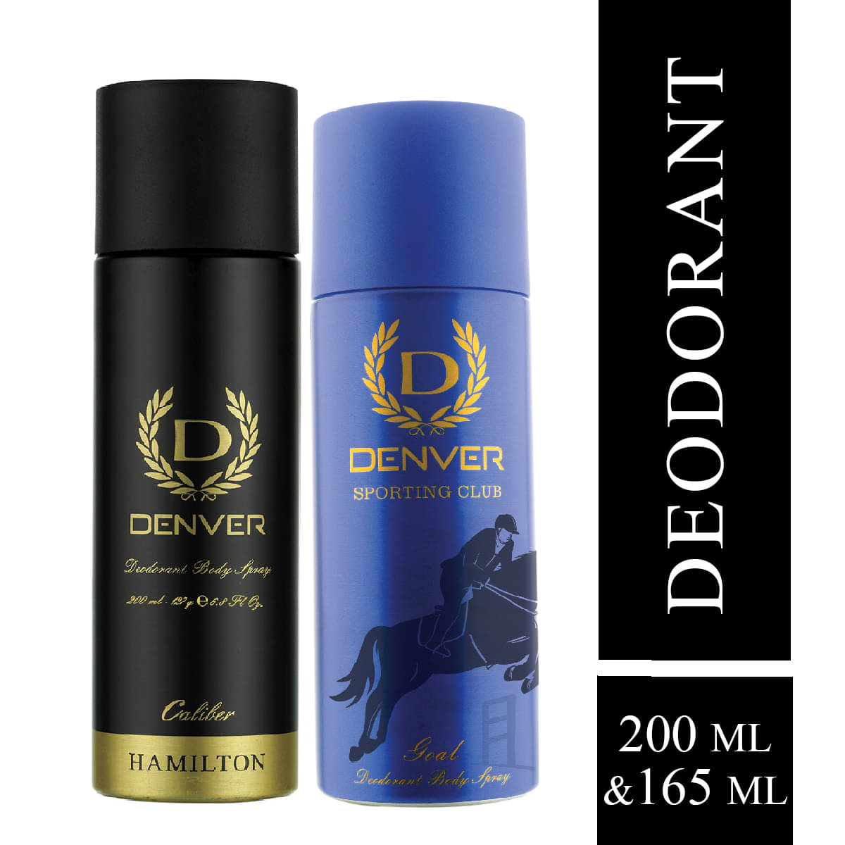     			Denver Caliber Deo - 200ML & Goal Deo - 165ML For Men (Combo Pack of 2)
