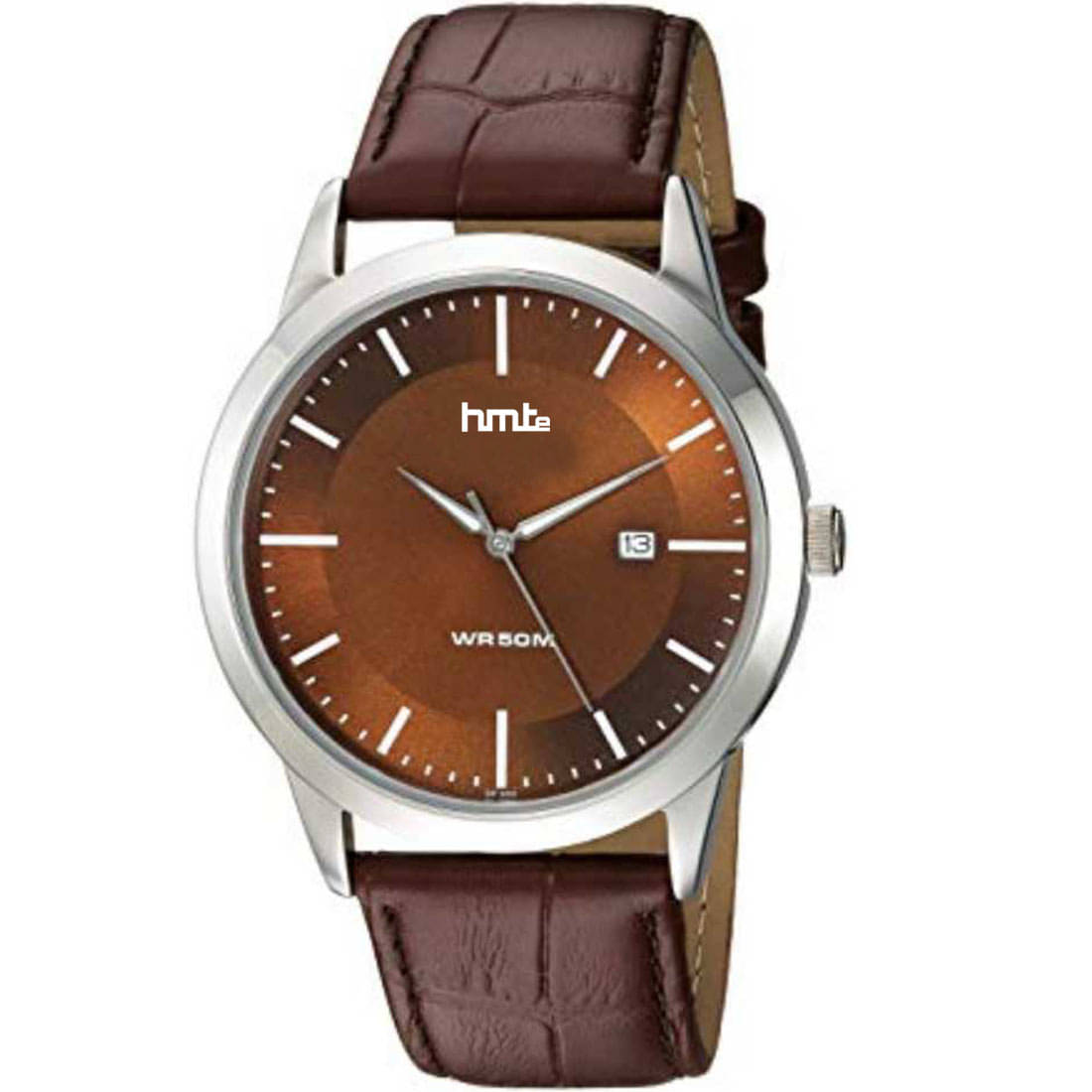     			HMTe M-8612 Leather Analog Men's Watch