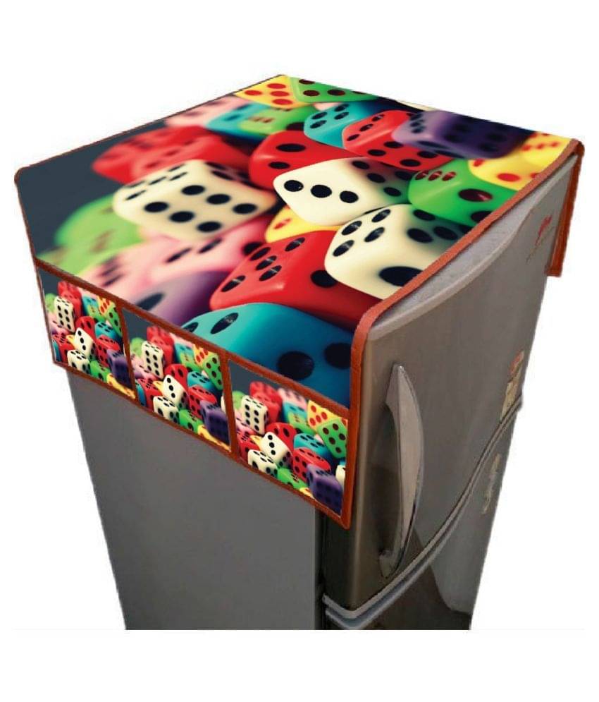     			Luxuryhome Decor Single Jute Multi Fridge Top Cover