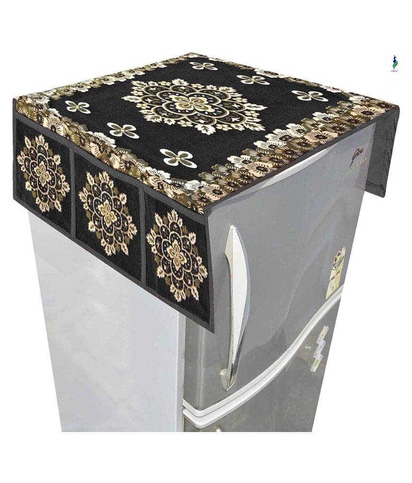 Luxuryhome Decor Single Polyester Multi Fridge Top Cover Luxuryhome Decor Single Polyester Multi Fridge Top Cover