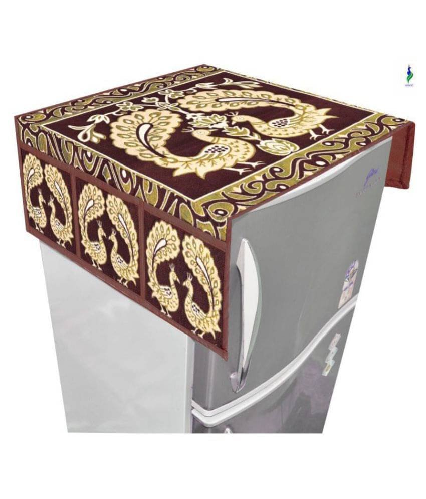 Luxuryhome Decor Single Polyester Multi Fridge Top Cover Luxuryhome Decor Single Polyester Multi Fridge Top Cover