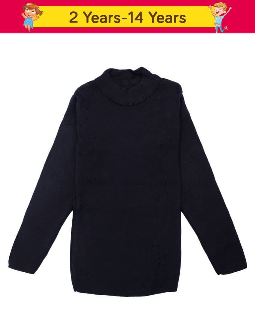 NEUVIN Single Girls Wollen Pullover ( Navy )