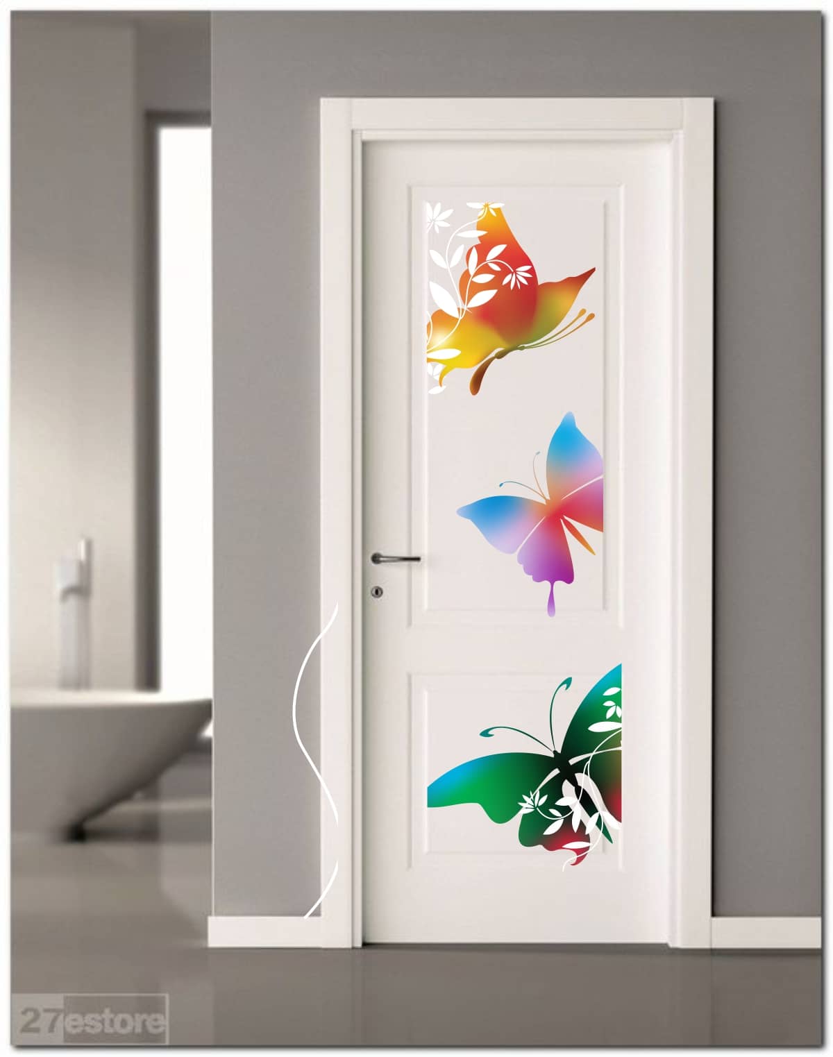 Decor Villa FLOWER Sticker ( 38 x 58 cms )