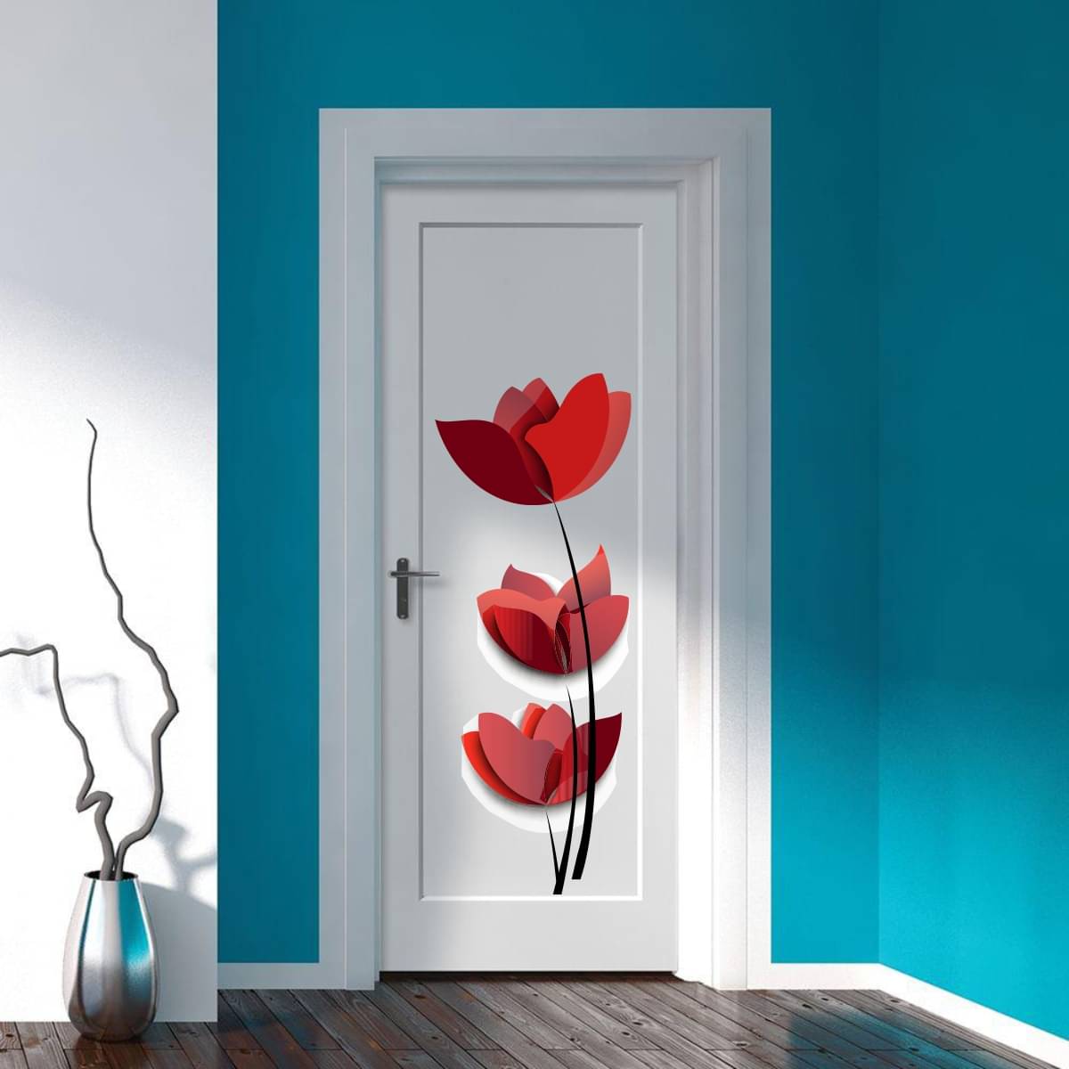     			Decor Villa FLOWER Sticker ( 53 x 58 cms )
