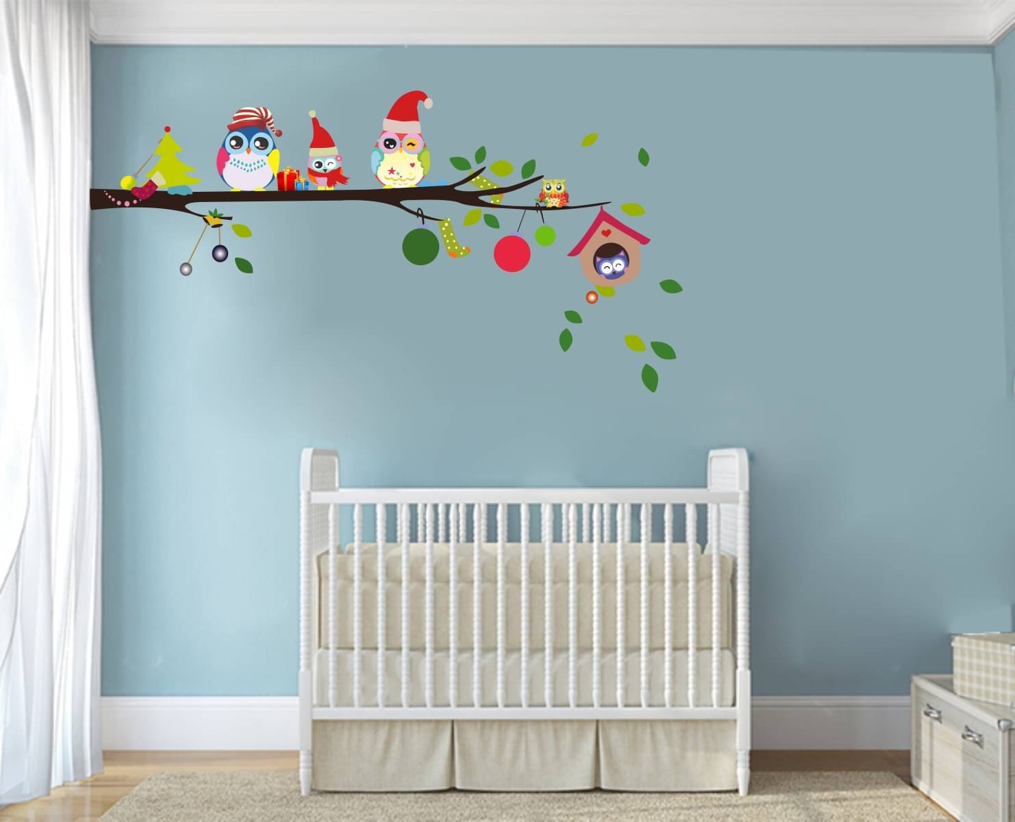 Decor Villa TREE WITH BIRDS Sticker ( 50 x 58 cms ) Decor Villa TREE WITH BIRDS Sticker ( 50 x 58 cms )