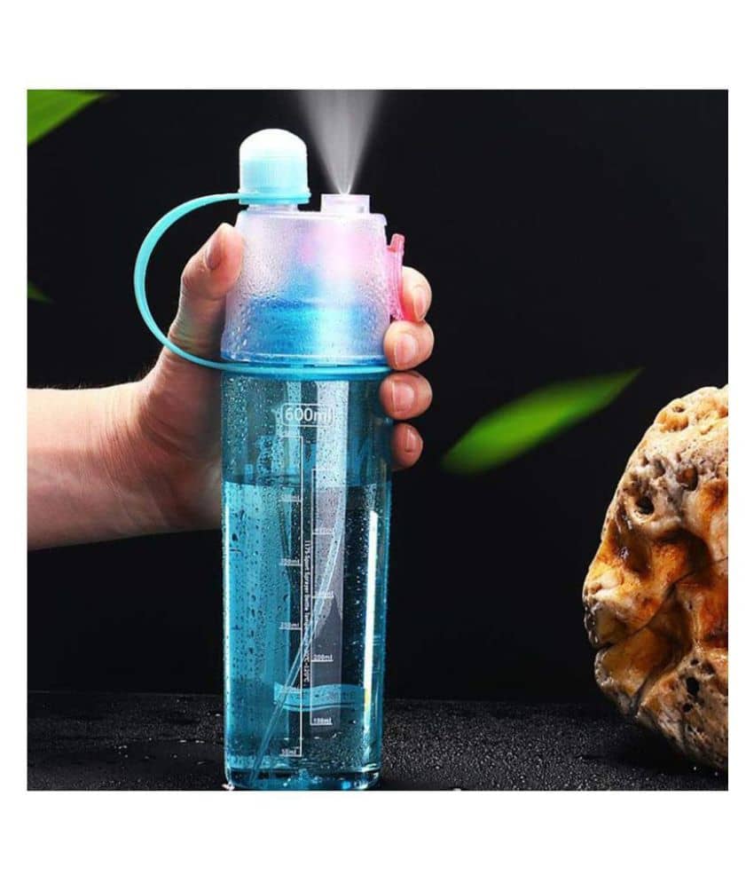 ROMINO Spray Water Bottle Assorted 600 mL Polyproplene Water Bottle set of 1