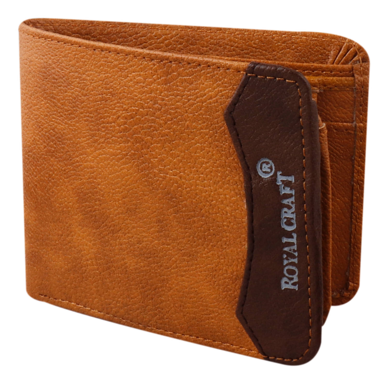     			Royal Craft - Tan Faux Leather Men's Regular Wallet ( Pack of 1 )