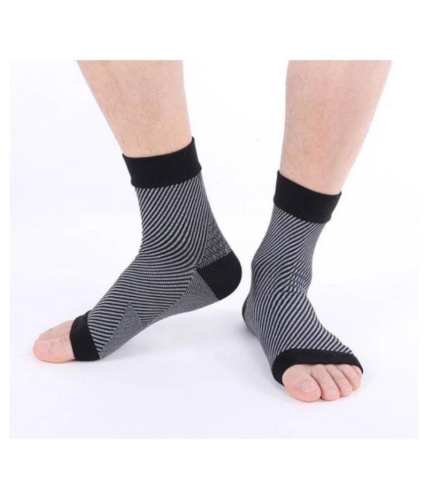     			JUST RIDER Unisex Foot Compression Sleeves Brace Support for Ankle and Heel