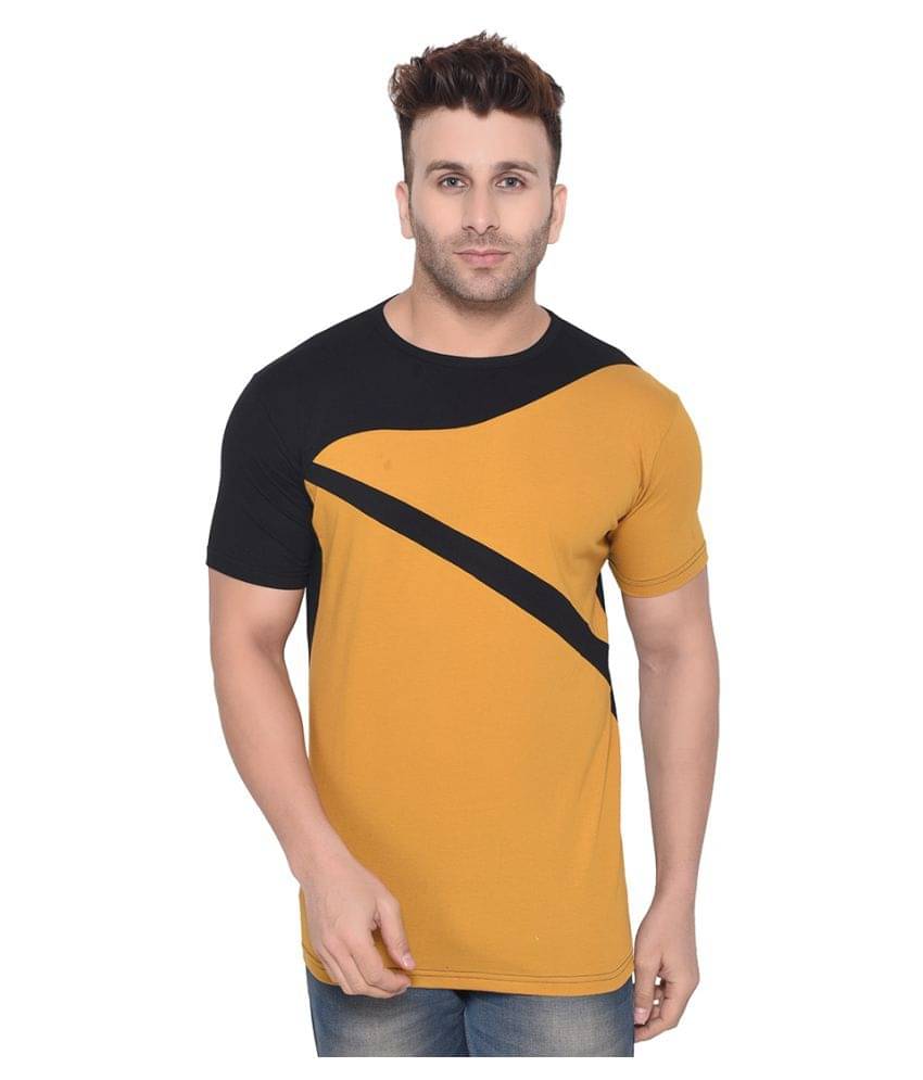 Tfurnish Cotton Blend Black Solids T-Shirt     			Tfurnish Cotton Blend Black Solids T-Shirt