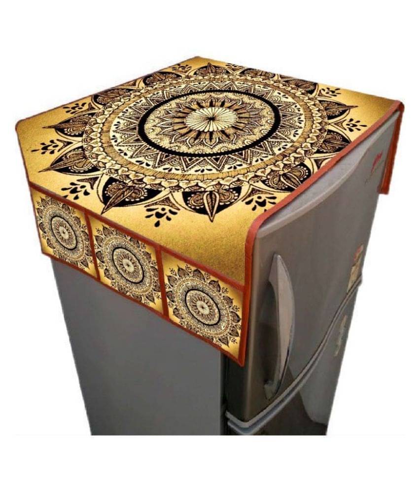 Luxuryhome Decor Single Jute Multi Fridge Top Cover Luxuryhome Decor Single Jute Multi Fridge Top Cover