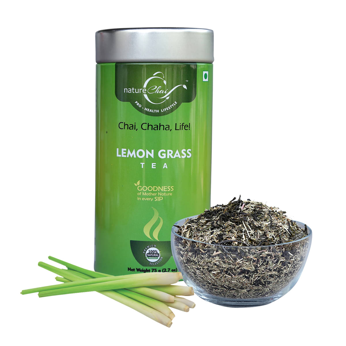     			nature Chai Darjeeling Tea Loose Leaf Lemon Grass 75 gm