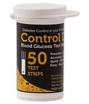 Control D Test Strips, 50 Count(Black) For Control D Glucometer Only