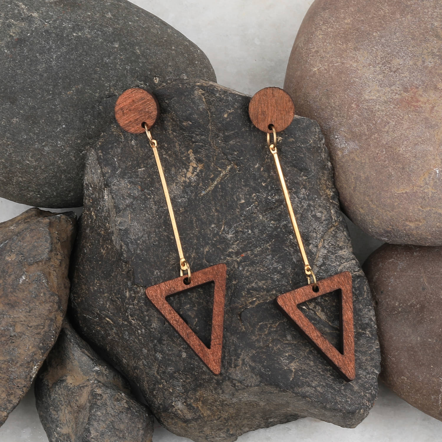 SILVER SHINE Party Wear Natural Wooden Earring for Perfect and Different Look For women SILVER SHINE Party Wear Natural Wooden Earring for Perfect and Different Look For women