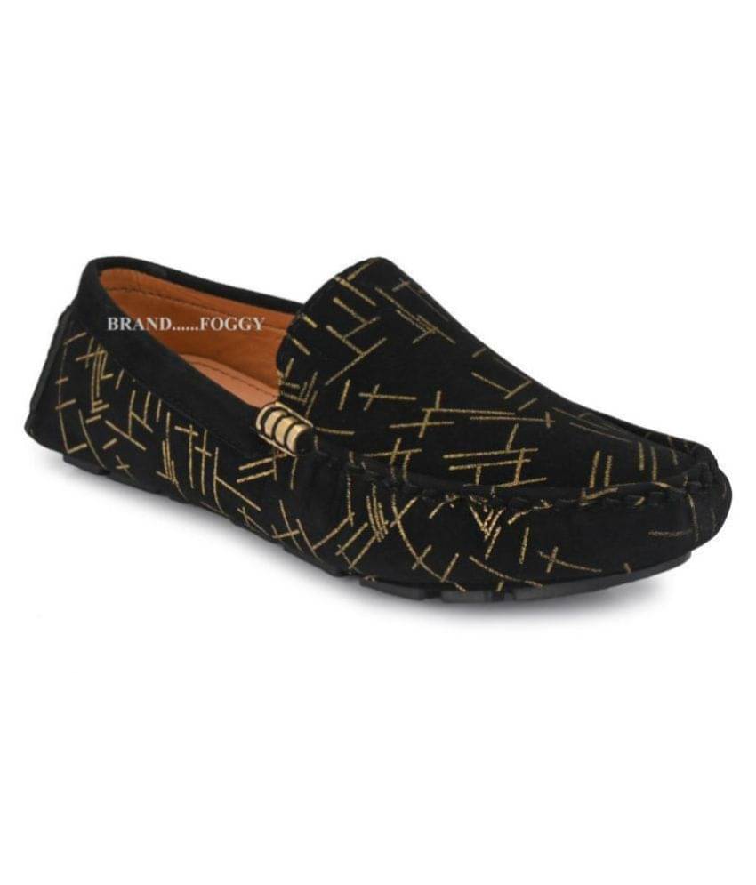     			FOGGY - Black Men's Slip on loafers