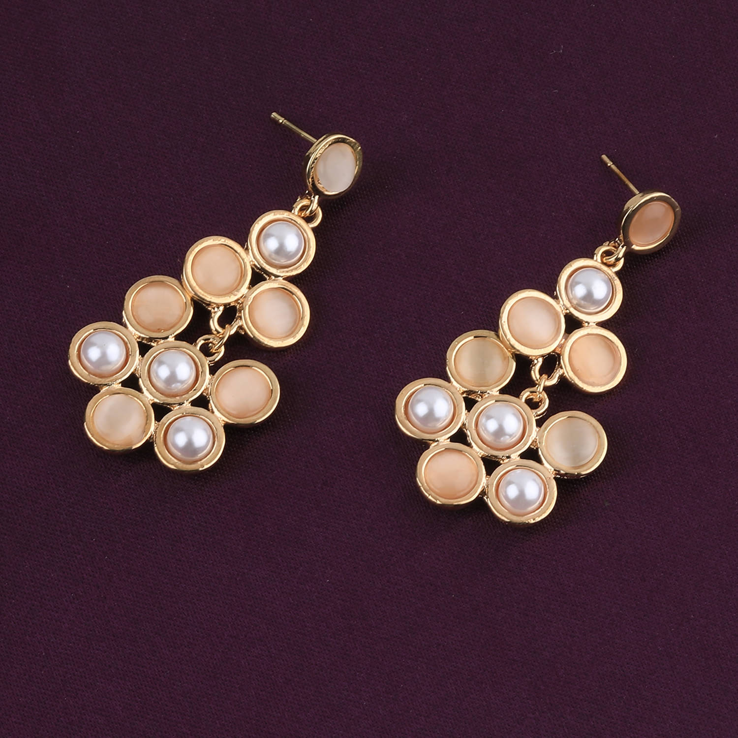     			SILVER SHINE Atrractive Delicated Patry Wear Pearl Earring For Women Girl