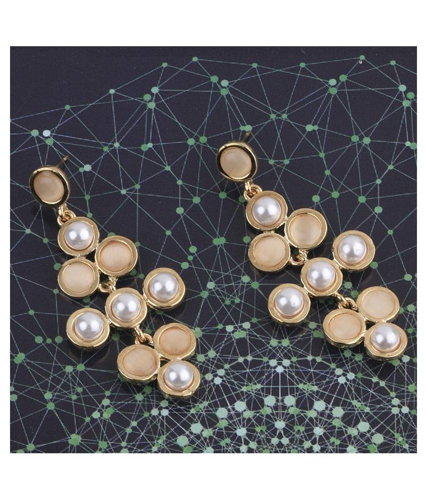     			SILVER SHINE Charm Delicated Patry Wear Pearl Earring For Women Girl