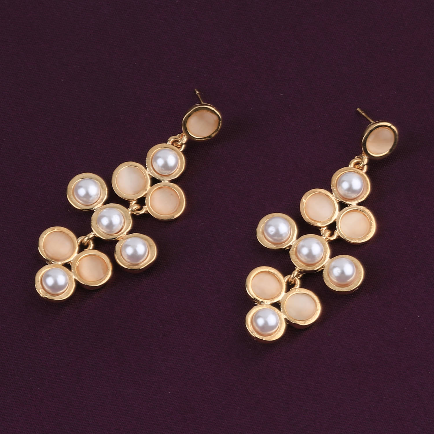     			SILVER SHINE Charm Delicated Patry Wear Pearl Earring For Women Girl