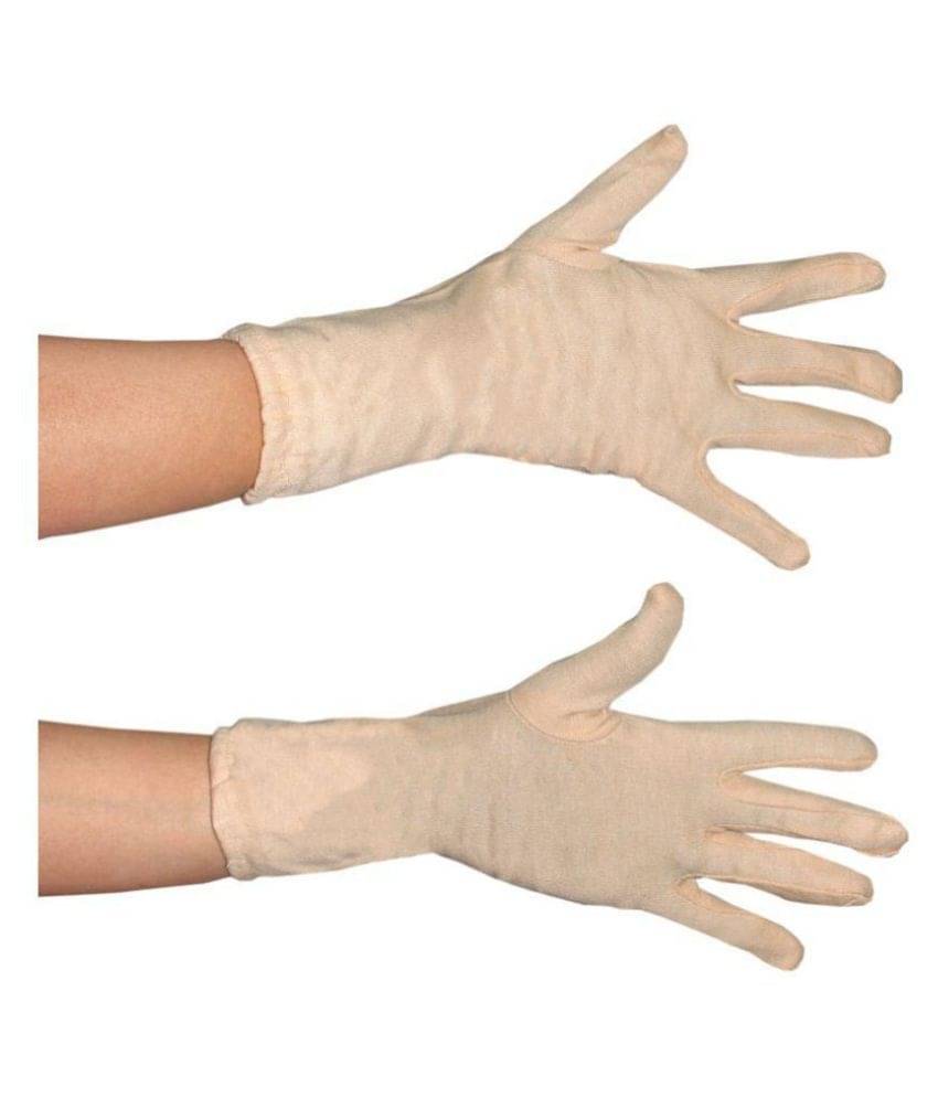     			Goodluck Bike Riding Protective Cotton Gloves Skin Half for Men and Women