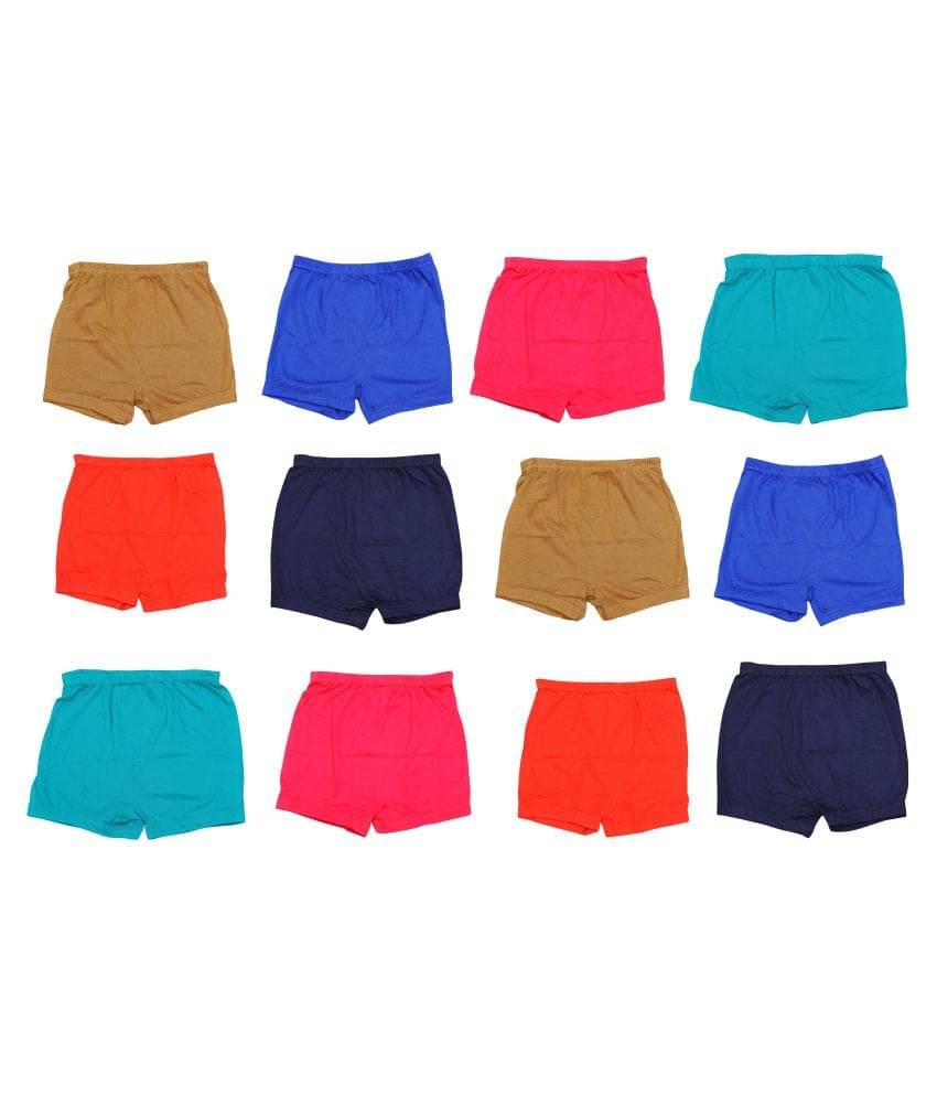     			MRB - Multi Cotton Girls Panties ( Pack of 12 )