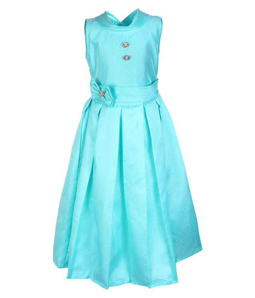 Arshia Fashions Polyester Gowns For Girls ( , Blue )