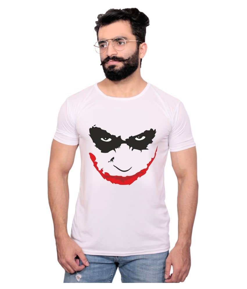 Nityanand Enterprises White Cotton Blend T-Shirt