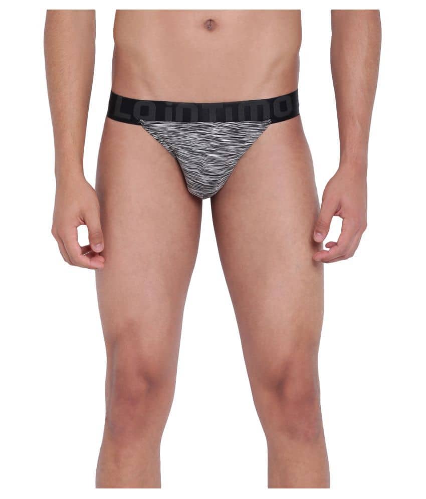 La Intimo Pack of 1 Polyester Briefs For Men's ( Grey )