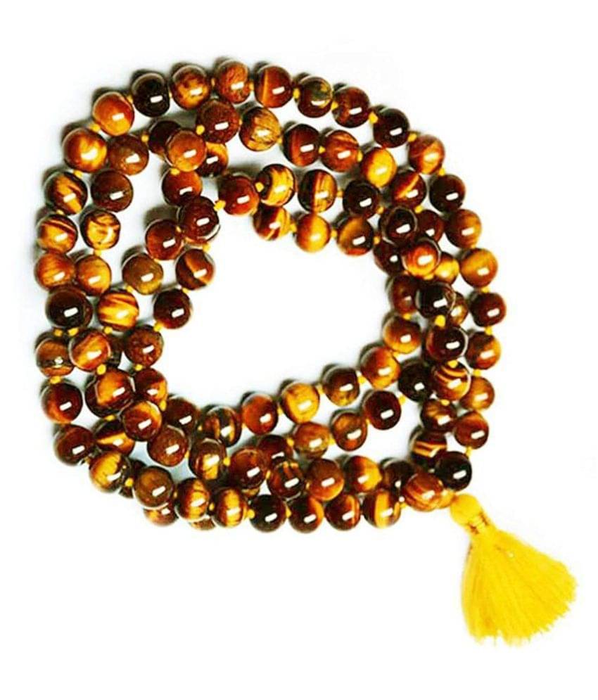     			Tiger Eye Stone Mala 108 beads