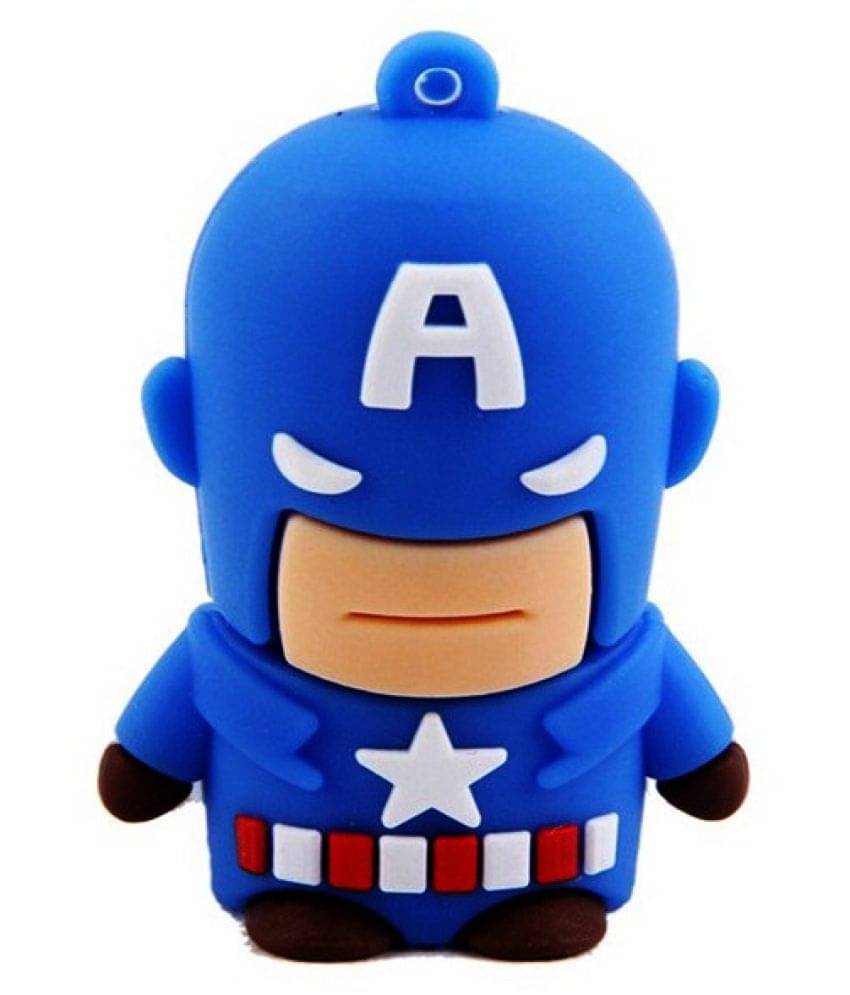     			Pankreeti PKT437 Captain America 64GB USB 2.0 Fancy Pendrive Pack of 1