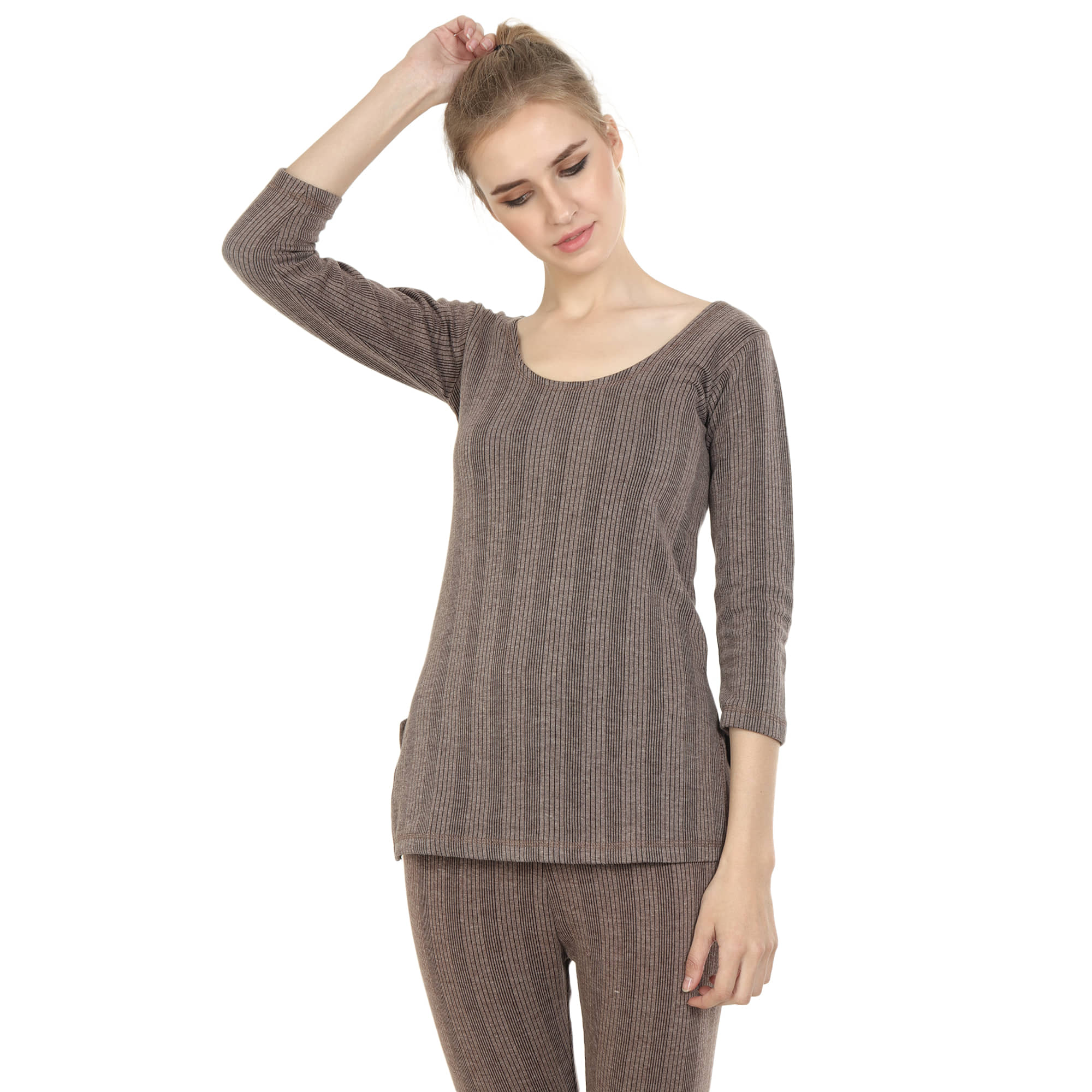 Zeffit Cotton Topwear - Brown
