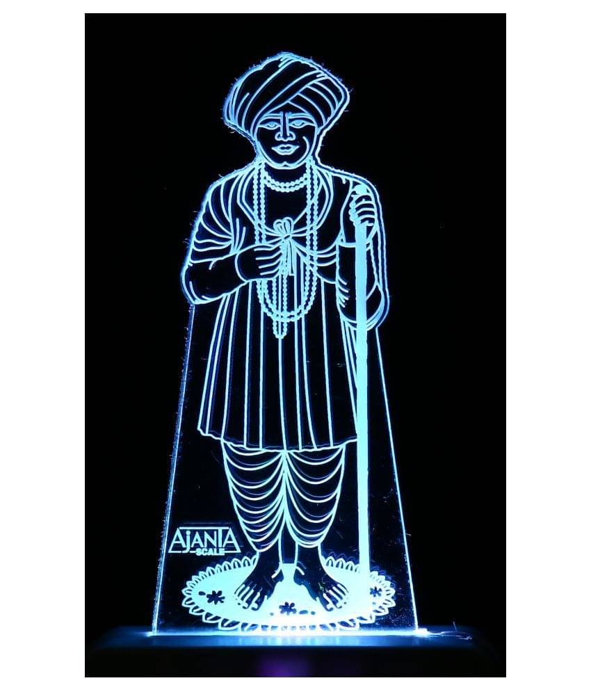     			SUPER AJANTA 2042 Jalarambapa 3D Night Lamp Multi - Pack of 1