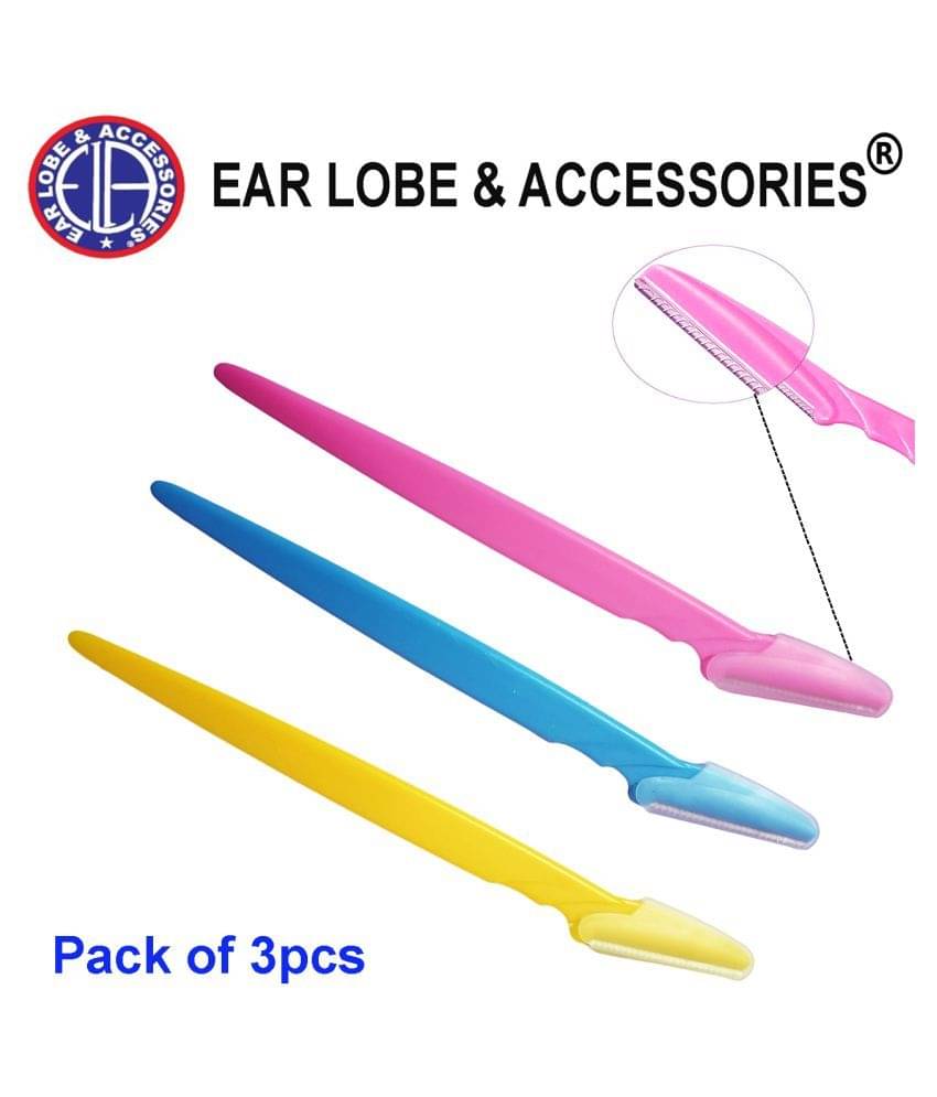     			Ear Lobe & Accessories Eyebrow Razor Pack of 3pcs Disposable Razor 3 Pcs