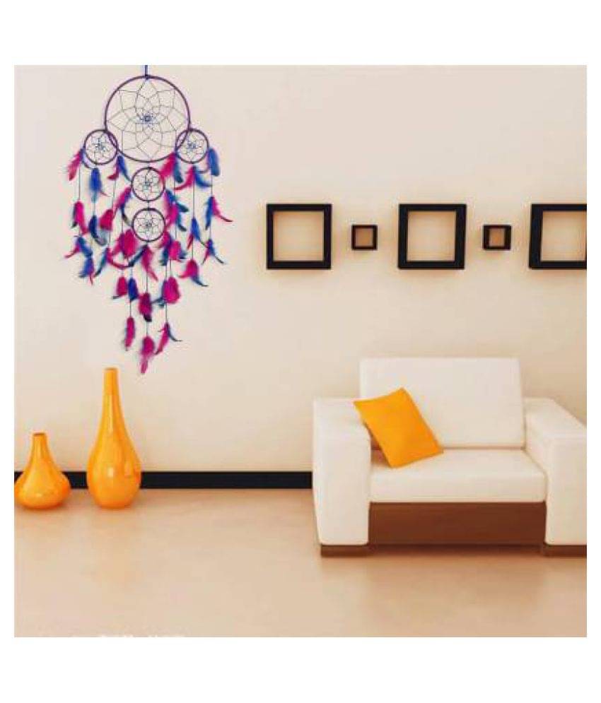 Lucky Traders Feather Multicolour Dream Catcher - Pack of 1 ( X cms ) Lucky Traders Feather Multicolour Dream Catcher - Pack of 1 ( X cms )