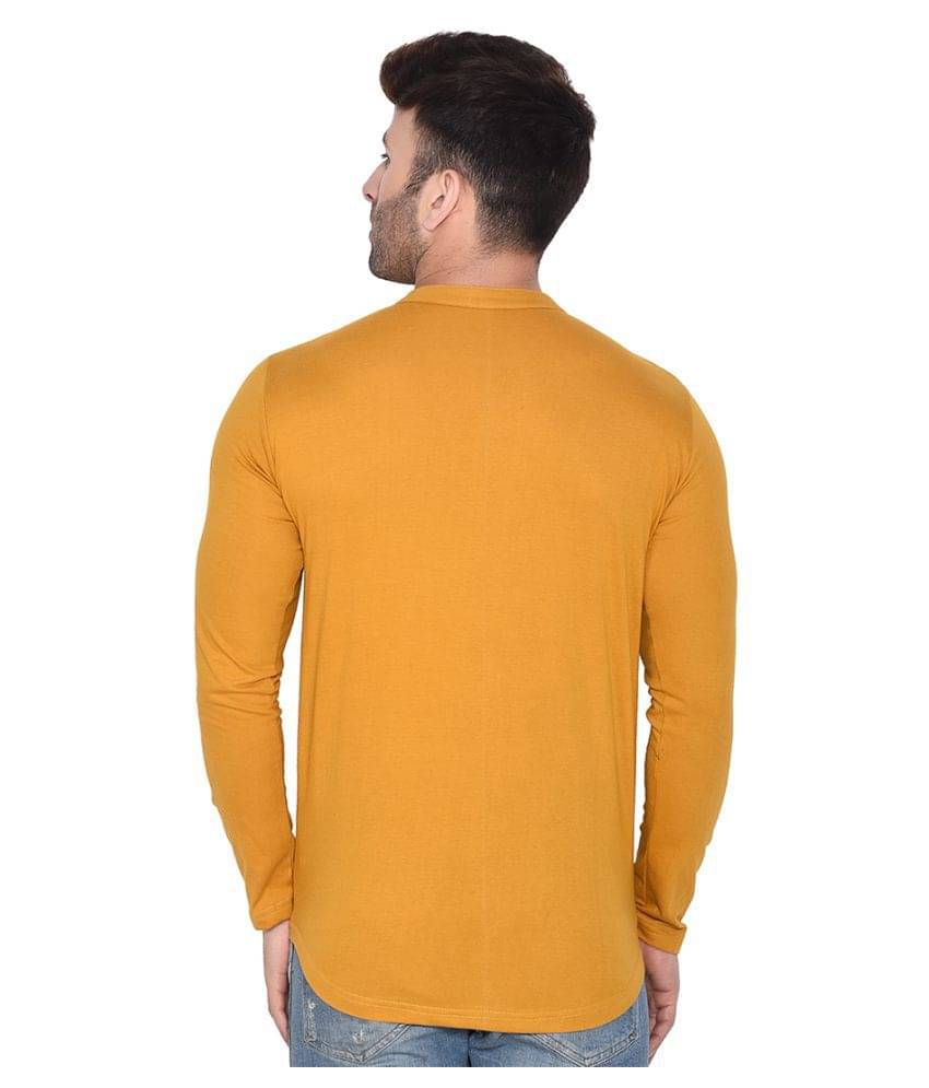     			Tfurnish Cotton Blend Gold Shirt
