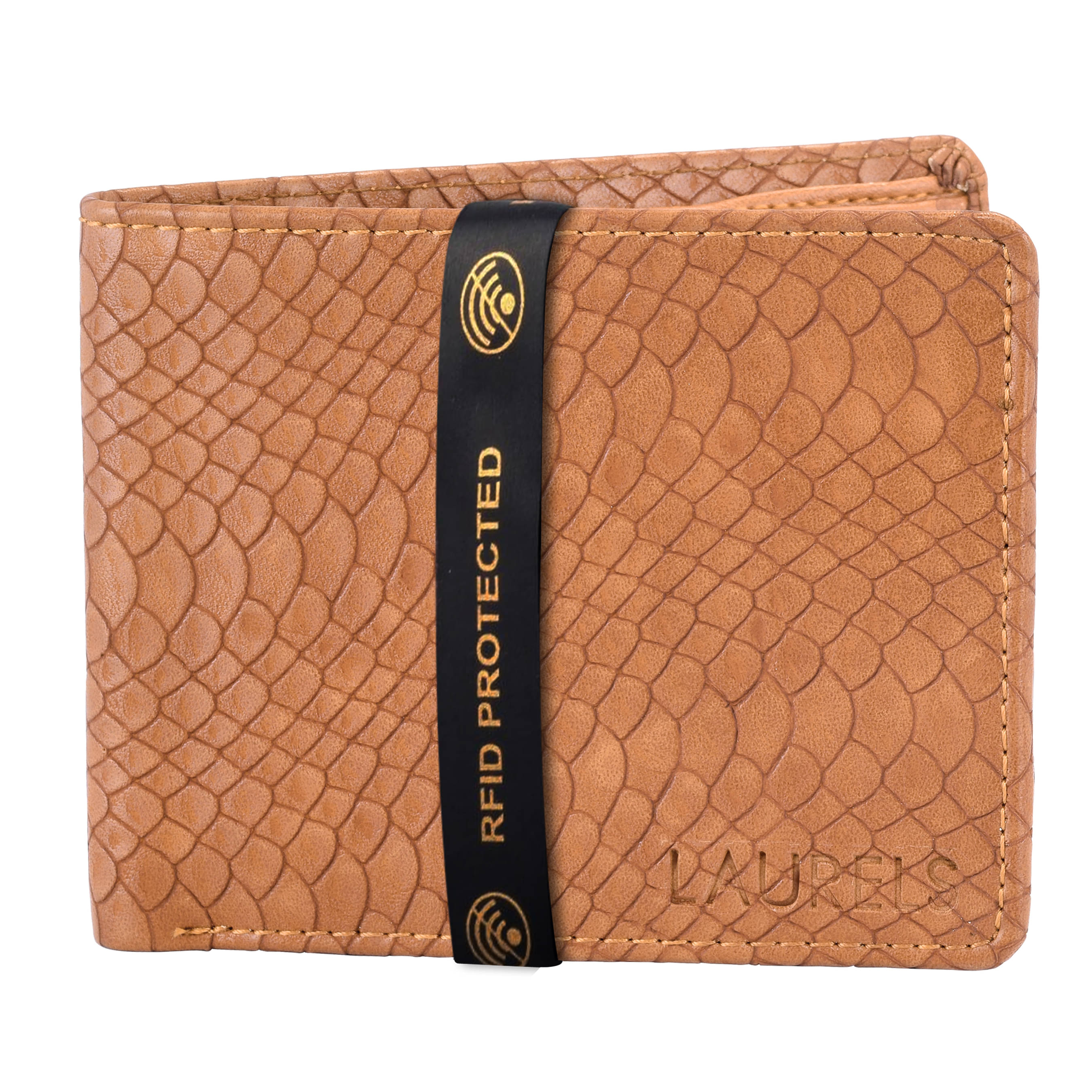     			Laurels PU Beige Casual Regular Wallet