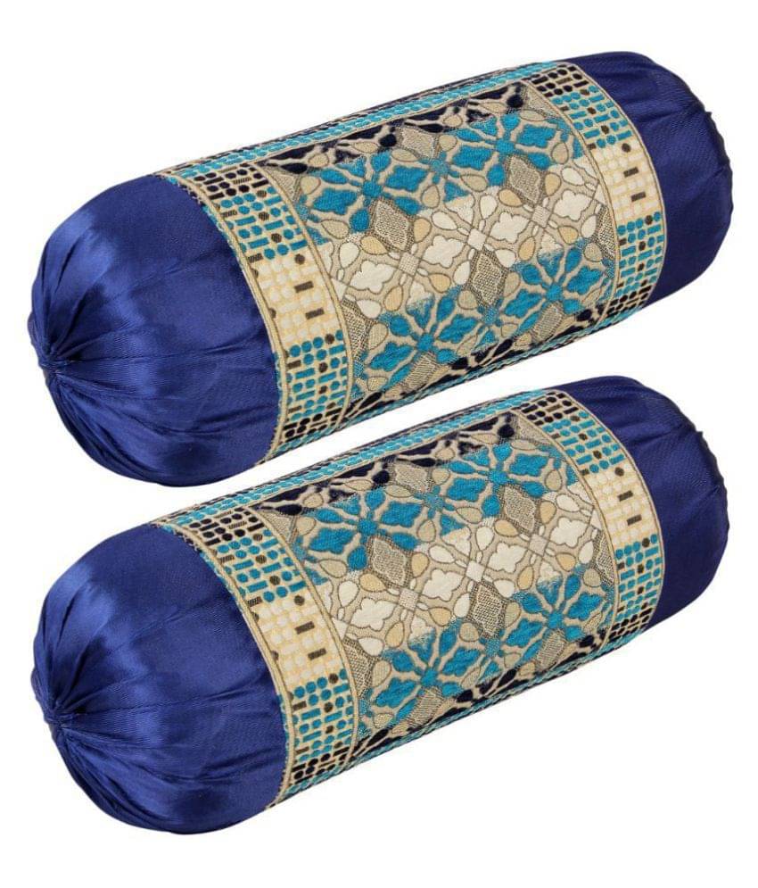 MAHALUXMI COLLECTION Set of 2 Velvet Bolster Covers MAHALUXMI COLLECTION Set of 2 Velvet Bolster Covers