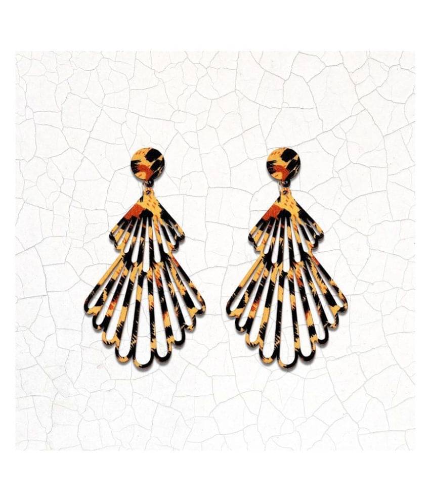 SILVER SHINE Attractive Handmade Wooden Light Weight Dangle Earrings for Girls and Women. SILVER SHINE Attractive Handmade Wooden Light Weight Dangle Earrings for Girls and Women.